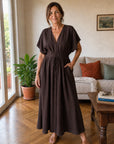 Lavinia | Abito Maxi Drappeggiato