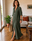 Livia | Abito Maxi Chemisier