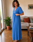 Alessia | Abito Maxi in Mussola