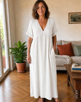 Alessia | Abito Maxi in Mussola