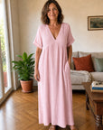 Alessia | Abito Maxi in Mussola