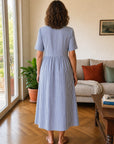 Stella | Abito Midi a Righe