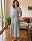 Stella | Abito Midi a Righe