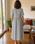Stella | Abito Midi a Righe