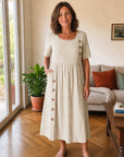 Stella | Abito Midi a Righe