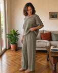 Matilde | Completo Ricamato in Lino