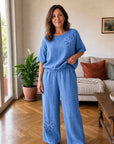 Matilde | Completo Ricamato in Lino